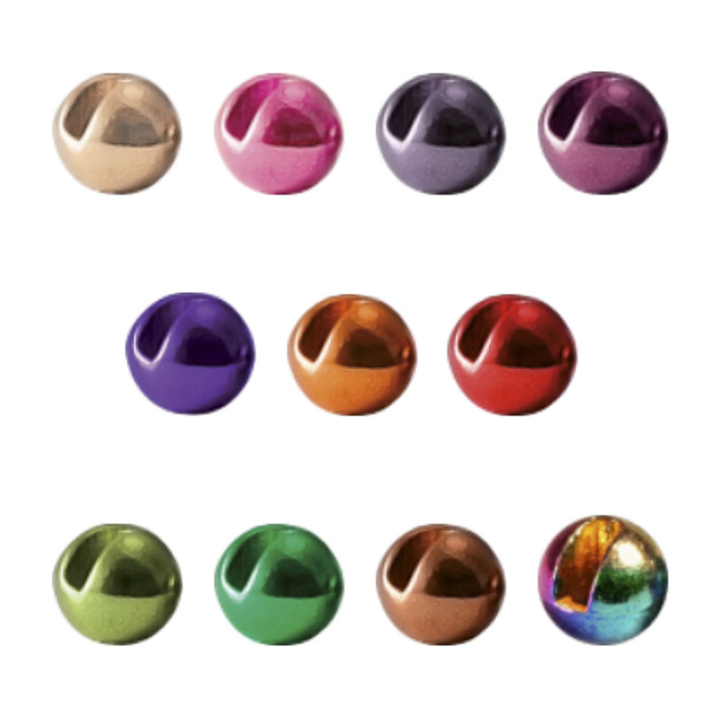 Hanak Tungsten Beads Slotted Metallic 54 Dean Street Fly Shop